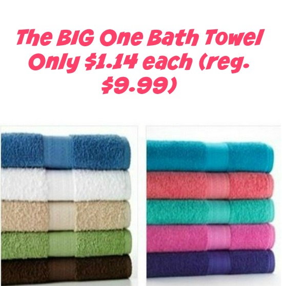 Kohls Bath Towels New KOHLS The Big One Bath Towels ONLY 60604 Reg 606060 Free Tastes Kohls Bath Towels New KOHLS The Big One Bath Towels ONLY 60604 Reg 606060 Free Tastes