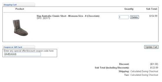 ugg store coupon code
