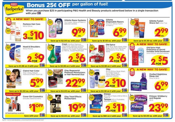 Giant Eagle Coupon Pantene Only 0 27