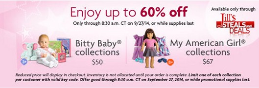 offer code for american girl doll