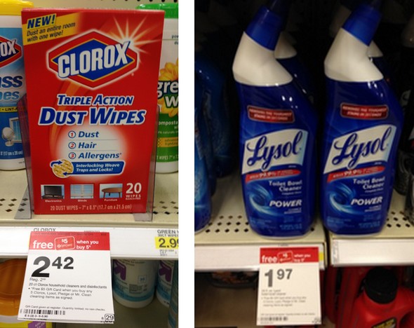 Target Clorox Dust Wipes And Lysol Toilet Bowl Cleaner Only 0 13 Target Clorox Dust Wipes And Lysol Toilet Bowl Cleaner Only 0 13
