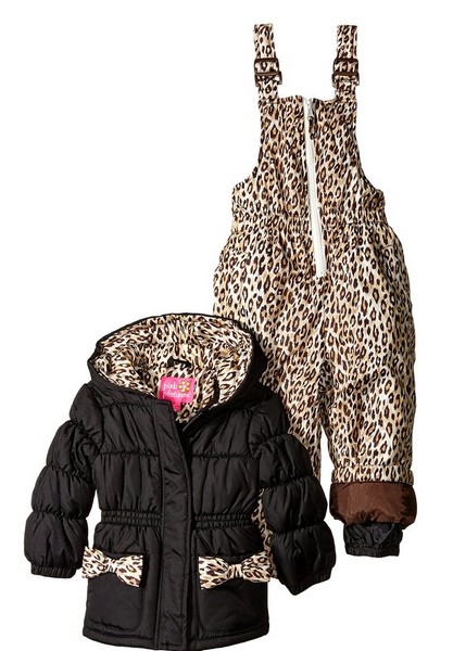 animal print snowsuit