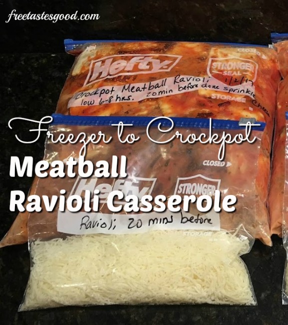 crockpot-to-freezer-meatball-ravioli-casserole-bagged