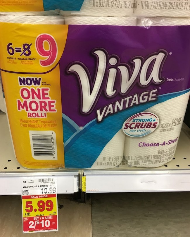 Kroger Coupon Matchups Viva Paper Towels Only 4 Reg 10 99 Free Tastes Good