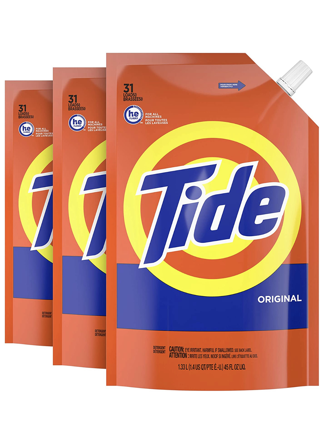 3Pack Tide Liquid Laundry Detergent ONLY 12.59(21.99) Free Tastes