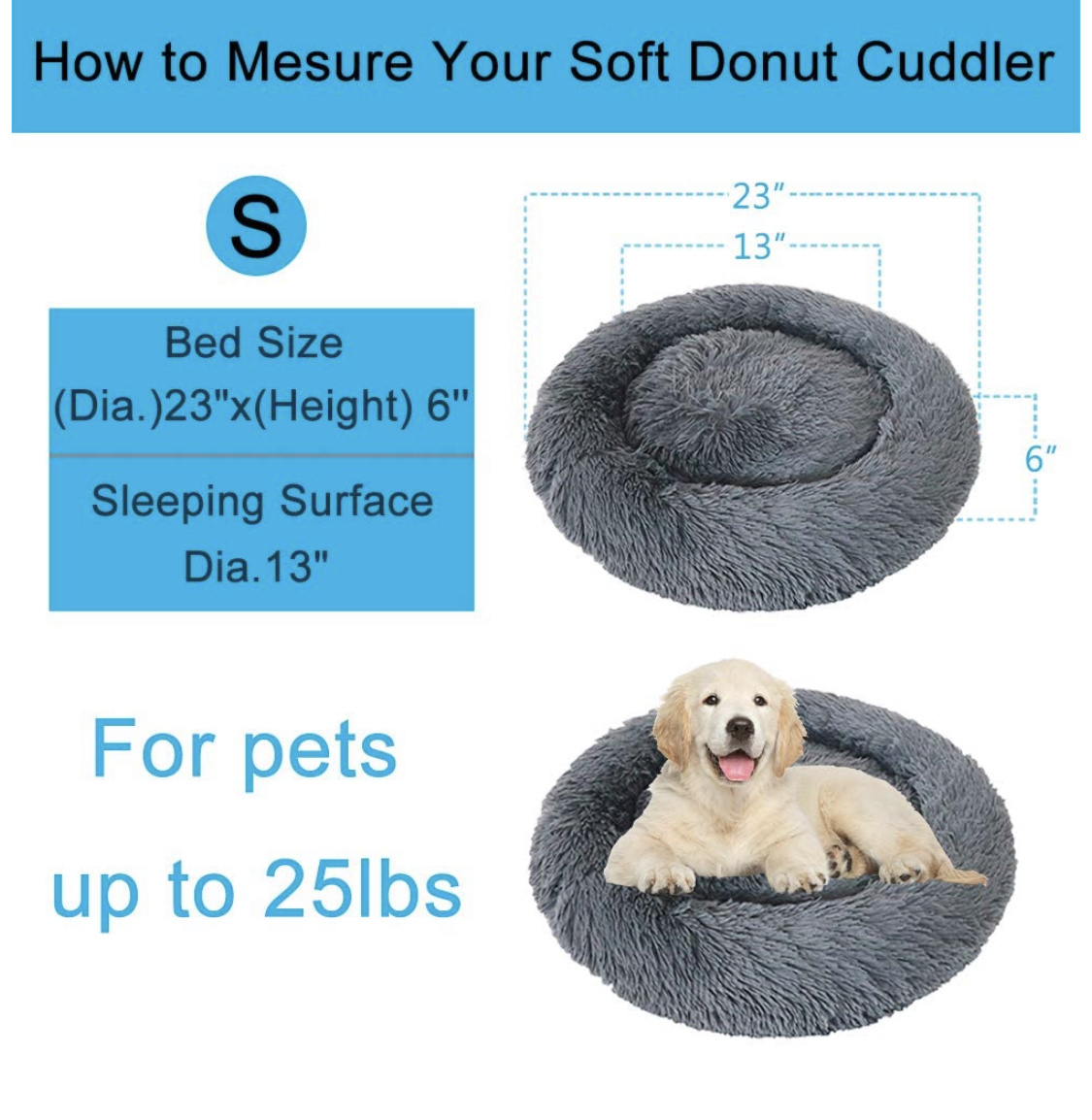 Calming Dog Bed Donut ONLY 12.99(Reg.26) Free Tastes Good!